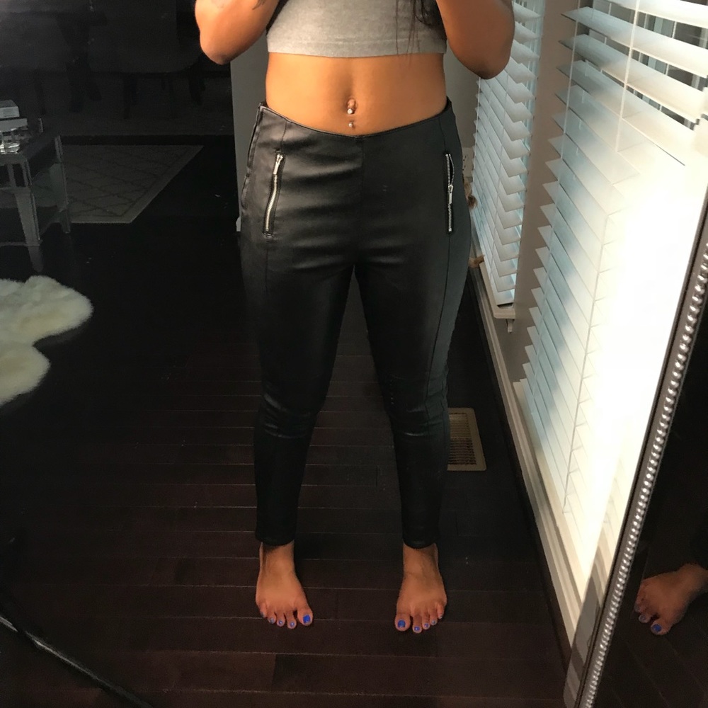 Faux Leather Pants